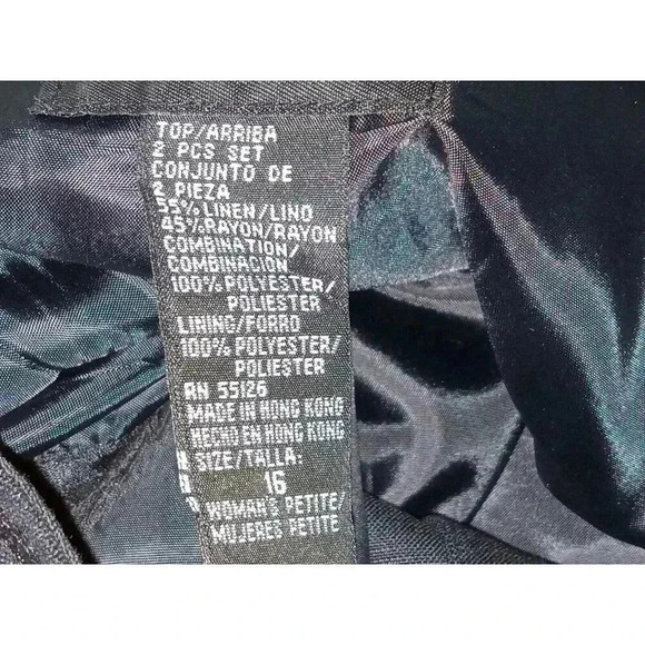 Positive Attitude Women's Blouse-Size 16 Petite-Floral Embroidery-Button Front - Picture 13 of 13